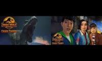 Thumbnail of The teasers for Jurassic World: Chaos Theory seasons 1 and 2 playing at the same time