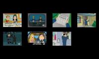 All 7 American Dad! Season 1 Intros on TV Plus 7 On Demand at the Same Time