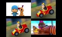 up to faster 4 parison Pocoyo el Chavo animado and Sunny Bunnies V2