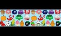 Food Colors Song for Pre-K (English vs Spanish Comparison)