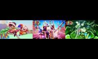 Thumbnail of All 3 The Amazing Digital Circus episodes playing at the same time