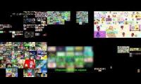 Thumbnail of all telegram videos playing at once