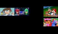 All 8 tv shows episodes playing at the same time