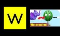 Have Fun Teaching Fruit Alphabet W is for Watermelon