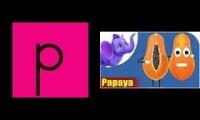 Have Fun Teaching Fruit Alphabet P is for Papaya
