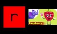 Have Fun Teaching Fruit Alphabet R is for Raspberry