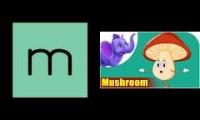 Have Fun Teaching Vegetable Alphabet M is for Mushroom