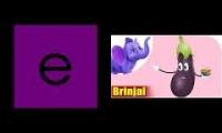 Have Fun Teaching Phonics Alphabet E is for Eggplant