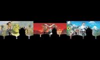 Timon and Pumbaa Interrupt 4 The SpongeBob SquarePants Movie, WALL-E & Open Season scene Comparison