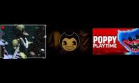Thumbnail of 3 trailers for 3 Mascot horror games playing at the same time