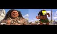 Thumbnail of Moana You’re Welcome Comparison Original Vs Homer