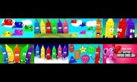 Crayons Nursery Rhymes birds ten in the bed colors plays birdo