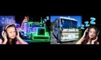 Thumbnail of Big Rig Engine Noise + Highway Noises Sleep Black Screen