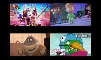 All 4 tv shows episodes playing at the same time part 10