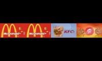 McDonalds McDonalds KFC and Pizza Hut x2