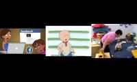 Dora Gets Grounded Caillou is being a big baby like Hollie Ann and Aalyiah Green