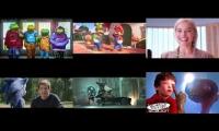 All 6 movies ending playing at the same time
