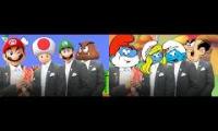 Smurfs and Super Mario Bros. Coffin Dance Mashup