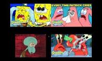 every time spongebob, patrick, squidward, and mister krabs cries ever 
