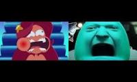 Thumbnail of Tarot and zig and sharko 2 episode playing at once