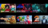 All 6 movies trailers playing at the same time part 5