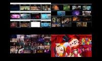All 4 movies at the same time part 3