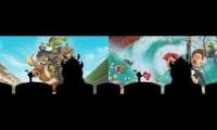 Timon and Pumbaa Get Over the Hedge and Flushed Away