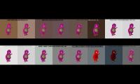 the 1st 16 evil modes of Barney Error (TTUSDDLAFSBEITWWD) (1/4 evil-1/2 giga modes)