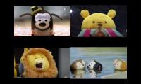 All 4 Tsum Tsum Kingdom episodes playing at the same time