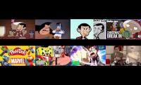 Thumbnail of 8 cartoons played at once