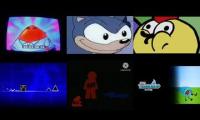 6 creepypasta upcoming jumpscare played at once