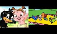 baby looney tunes Paws and Feathers vs Paws And Feathers | Sarah and Duck