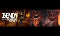 Thumbnail of Bendy and the Ink Machine: Chapter 3 and Poppy Playtime: Chapter 3 playing at the same time