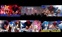 Thumbnail of All Sonic movie 3 trailer reactions playing at the same time part 2