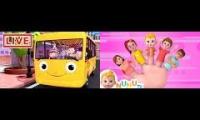 Little Baby Bum Wheels On the bus and Nunu tv Finger Family