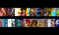 1 Second from 41 Animated Movies