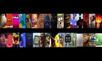 1 Second from 43 Animated Movies