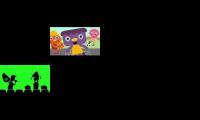 Minions watching 4 different videos