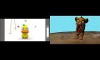 pocoyo and the lion king try not to laugh 5