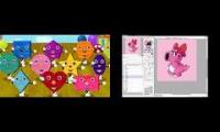 ABCkidTV Shapes like Caillou makes Circle Birdo