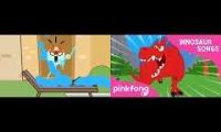 Thumbnail of Watering Puzzle vs Pinkfong Tyrannosaurus-Rex