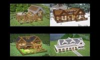 Thumbnail of Minecraft How To Build Winter Log Suburban Survival House