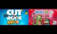 Cut the Rope Time Travel VS Wheres My Valentine