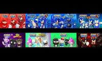 Thumbnail of 8 sonic videos at once