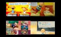 4 Versions Of David Goes To School Playing At The Same Time!