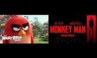 Thumbnail of The Angry Birds Movie vs Monkey Man trailer