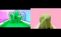 Thumbnail of Guava Juice Doing The Slime Bath Challenge (Real vs Lego!)