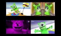 Gummy bear song Brunesian in 4 effects