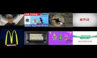 Thumbnail of 8 videos played at once