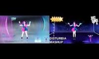 Thumbnail of Just Dance 4: Disturbia normal vs mashup